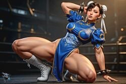 ai_art ai_assisted ai_generated china_dress chinese_female chun-li chun-li_(street_fighter_6) edit female female_only large_breasts latexlobo presenting sexy sole_female solo_female tagme thick_thighs video_game_character voluptuous voluptuous_female