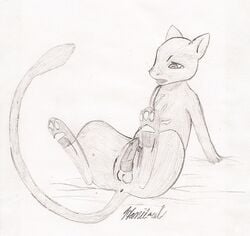 after_masturbation anthro cum hanibal male male_anus male_only masturbation mew penis pokemon pokemon_(species) sketch straight_hair