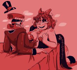 caine (the amazing digital circus) from glitch productions by succulentgeckos