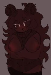 1girls animation_meme_community artist artist_request big_breasts breasts breasts_out demon demon_girl demon_horns female girl horns mrs_amnesia mrsamnesia roblox roblox_avatar roblox_myth sweater tagme traced