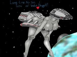 aeromorph battlestar_galactica breasts guodzilla nipples spacecraft