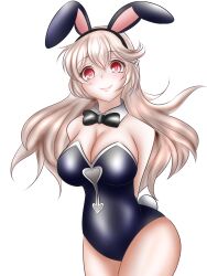 1girls alternate_costume alternate_version_available bare_thighs bowtie breasts brown_hair bunny_ears bunny_girl bunnysuit cleavage corrin_(fire_emblem) corrin_(fire_emblem)_(female) female female_only fire_emblem fire_emblem_fates infelnity large_breasts leotard long_hair looking_at_viewer nintendo red_eyes smile solo thighs