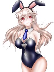 1girls alternate_costume alternate_version_available bare_thighs breasts brown_hair bunny_ears bunny_girl bunnysuit cleavage corrin_(fire_emblem) corrin_(fire_emblem)_(female) female female_only fire_emblem fire_emblem_fates infelnity large_breasts leotard long_hair looking_at_viewer nintendo red_eyes smile solo thighs tie