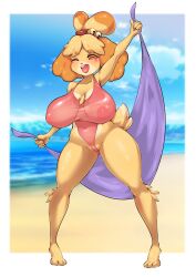 isabelle (animal crossing) from animal crossing by boingfarm