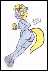 anthro ass derpy_hooves_(mlp) female female_only friendship_is_magic horn muffin my_little_pony nipples nude pussy reddragonkan unicorn