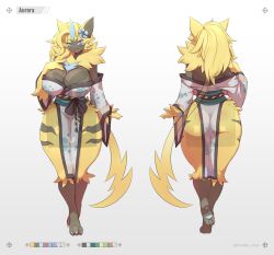 big_ass big_breasts breasts bubble_butt female feretto_chan furry huge_ass pokémon_(species) pokemon thick_thighs wide_hips zeraora