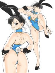 ass bunnysuit chun-li street_fighter toshinoshin00