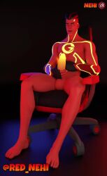 animated big_penis black_eyes chair fortnite fortnite:_battle_royale gay grefg hair huge_cock jerking jerkingoff legs male male/male male_only red_body red_hair red_nehi sitting sitting_on_chair tagme thegrefg video