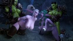 2futas 2girls 3d ahe_gao armor big_breasts blizzard_entertainment breast_tattoo doggy_style female forced from_behind futa_on_female futanari green_hair green_skin group_rape maiev_shadowsong muscular_futanari night_elf orc orc_futanari partially_clothed rape tattoo thick_thighs tyrande_whisperwind white_hair world_of_warcraft zentaeron