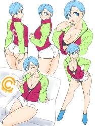 ass bulma_briefs dragon_ball female milf toshinoshin00 very_short_hair