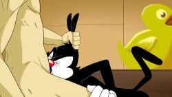 16:9 animaniacs animated anthro anthro_penetrated detailed_background duo ear_grab fellatio forced forced_oral genitals grabbing_ears hi_res human human_on_anthro human_penetrating human_penetrating_anthro humanoid_genitalia humanoid_penis inkblot interspecies kcnite larger_human male male/male male_on_anthro male_on_human mammal nude oral oral_penetration penetration penile penis sex short_playtime size_difference smaller_anthro style_parody warner_brothers widescreen yakko_warner