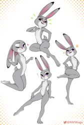 flat_chest furry heart judy_hopps multiple_views nsfwaga nude presenting tagme w4g4 zootopia