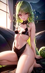 1girls ai_generated arms ass breasts eyes face female female_only full_body green_hair hair humanoid legs limbs long_hair one-punch_man solo stable_diffusion tatsumaki