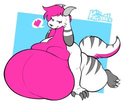 anthro belly belly_focus big_belly furry furry_only kafrizzzle no_humans