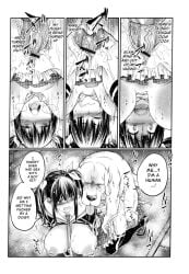 big_breasts blush breasts canine canine_penis censored censored_pussy clenched_teeth clitoral_hood clitoris closed_eyes comic cum cum_in_pussy doggy_style doujinshi english english_text half-closed_eyes inverted_nipples japanese_text knot nipples peehole penis pleasure_face pussy rape saliva saliva_string shocked_expression steamy_breath sweat teeth tenzen_miyabi tongue tongue_out vaginal_penetration veiny_penis virginity_loss zoophilia