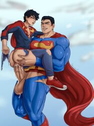 age_difference anal anal_sex ass ass_grab balls battle_of_the_supersons biceps big_cock big_penis bulging_biceps butt butt_grab clark_kent dc dc_comics dilf father_and_son huge_cock huge_penis human incest jon-el jonathan_kent kal-el male male_focus male_only muscles muscular muscular_male penis penis_in_ass pleasure_face riding_penis ripped_clothing size_difference son superboy superboy_(jonathan_kent) superman superman_(clark_kent) superman_(series) teen_boy thick_thighs veiny_penis yoruunsfw