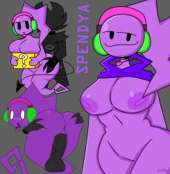 creature darktity drool entityboyo ghost ghost_girl headphones ohmeohmy purple_skin sex spendya(lampyreal) tagme