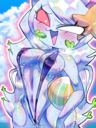 breasts catsy_the_catshark color digital_media_(artwork) full_color monpopo358 pink_nipples sweat sweaty tagme thighs