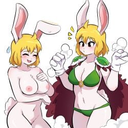 bikini bunny_girl carrot_(one_piece) dashi_art embarrassed_nude_female female female_only naked naked_female one_piece solo