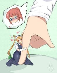 big_breasts deviantart giantess huge kobayashi kobayashi-san_chi_no_maidragon macro micro size_difference soreavacado tiny tohru_(dragon_maid) tohru_(maidragon)