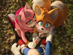 amy_rose bisexual bisexual_male cock cum fox hedgehog kotyami mobian_(species) oral outside sega sex sonic_(series) sonic_the_hedgehog sonic_the_hedgehog_(series) tails yaoi