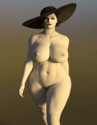 1girls 3d alcina_dimitrescu animated ass bbw blue_eyes bounce breasts capcom female female_only hat high_heels huge_breasts jiggle leftent mature_female milf naked_footwear naked_hat naked_heels nipples nude nude_female pale-skinned_female pale_skin resident_evil resident_evil_8:_village solo tall_woman thick thick_thighs vampire walk_cycle walking wide_hips