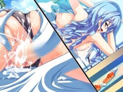 akaza anus apple_butt areolae ass ass_grab bikini blue_hair breast_grab breasts cameltoe censored creampie cum cum_explosion cum_in_pussy cum_inside dimples_of_venus disembodied_hand edit ejaculation female fingering floating_hands fondling fondling_ass fondling_breast full_body grope groping groping_ass groping_breasts hand_in_panties hand_under_clothes henshin_3 large_breasts long_hair lying lying_down magic magic_hands male molestation nipple_grab nipple_pinch nipple_pull nipple_stimulation nipple_tweak nipples oil oiled orgasm panties_aside penetration penis plump plump_ass prone_bone pussy pussy_juice rape semen sex sideboob skindentation spread_pussy sunbathing topless vaginal_penetration wet_pussy