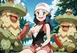 1girl 1girl2boys 1girls 2boys 2boys1girl ai ai-created ai_art ai_assisted ai_generated animal_penis breasts dawn_(pokemon) duck_penis female_human female_human/male_pokemon fingering_through_clothes game_freak grabbing_own_breast greymaker ludicolo male_pokemon male_pokemon/female_human medium_breasts mouth_drool nintendo nipple_slip one_breast_out penis pokemon pokemon_(anime) pokemon_(creature) pokemon_(species) pokemon_anime pokemon_character pokemon_protagonist pokemon_trainer pokephilia stable_diffusion teenage_breasts teenage_girl teenage_tits uncensored