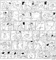 69weed absurd_res animal_genitalia anthro bathroom black_and_white bong drug_usage drugs duo english_text felid feline feline_genitalia forced genitals hi_res human male male/male mammal monochrome profanity rape screen screen_face sex skeppy_kat text
