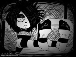 feet_up female_focus female_only foot_fetish i_can't_sleep nia relaxing socks