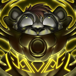1:1 2026 azure_(pupblueslut) baogacc bear black_body black_fur blissful brown_hair drone dronification eye_roll fur giant_panda goo_transformation hair hi_res icon latex latex_transformation male mammal multicolored_body multicolored_fur transformation white_body white_fur