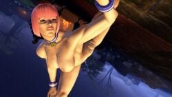 3d africa areolae artist_request big_breasts bob_cut breasts busty female female_focus female_only hourglass_figure manon_legrand nipples pink_hair street_fighter tagme topless wide_hips