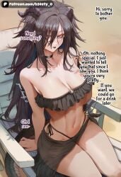 1girl 1girls ai_generated almost_naked almost_naked_female almost_nude almost_nude_female b34sty_0 beach beach_chair big_boobies big_boobs big_breasts big_tits big_titties bikini black_hair black_horns black_sarong black_tail boobs breasts chair dragon dragon_girl dragon_horns dragon_tail ears eyes fangs frilled_bikini from_above goth goth_girl gothic gothic_girl hair hair_over_one_eye half_naked half_naked_female half_nude half_nude_female horns large_boobies large_boobs large_breasts large_tits large_titties long_hair looking_at_viewer mizary oc original_character original_characters outdoors patreon pointy_ears purple_eyes sand sarong scales sitting sitting_on_chair staring_at_viewer strapless_bikini tail tits watermark