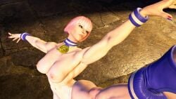 3d africa areolae artist_request big_breasts bob_cut breasts busty female female_focus female_only hourglass_figure manon_legrand nipples pink_hair street_fighter tagme topless wide_hips
