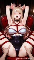 ahri_(league_of_legends) ai_generated bdsm big_breasts bondage waifu waifu_diffusion