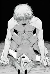ai_generated chainsaw_man cum cum_in_pussy cum_on_body denji_(chainsaw_man) novelai nude power_(chainsaw_man) sex