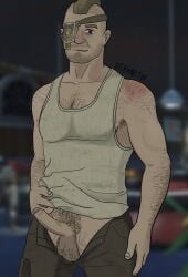 1boy fallout fallout_4 gay male male_only porter_gage solo solo_focus solo_male tagme th1rstyk1ng