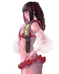 1female 1girl 6maker abs champion championship_belt cleavage female female_focus female_human female_only female_solo fist_on_hip hand_on_hip highres original original_character ponytail ponytail_(hair) ponytail_female ponytail_hair red_skirt skimpy skimpy_bikini skimpy_clothes skimpy_costume skimpy_outfit solo solo_female solo_focus tagme thick thick_ass thick_body thick_butt thick_hips thick_legs thick_thighs thigh_gap thigh_highs thighhighs thighs thighs_bigger_than_head two-tone_hair white_background wrestler wrestling wrestling_outfit