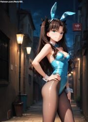 1girls 2d ai_generated areolae armpit bare_arms bare_legs bare_shoulders belly big_breasts black_hair brown_hair bunny_ears bunny_girl bunnysuit chest cleavage curvy curvy_figure cute cute_face detailed eyelashes eyeshadow fate/grand_order fate/stay_night fate_(series) female female_only fit fit_female focus hair hair_highlights high_quality legs light-skinned_female light_skin lips lipstick makeup mascara medium_breasts nero100 pale-skinned_female pale_skin perky_breasts playboy_bunny posing seductive seductive_look sexy_pose skinny skinny_female stable_diffusion tagme teen teen_girl teenage teenage_female teenage_girl thighs thin_waist tohsaka_rin twintails