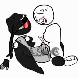 balls female futa_on_male futanari grunt_(madness_combat) hank_j._wimbleton madness_combat male y/n y/n_(your_name)