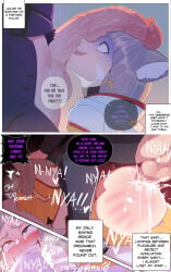 1boy 1girls catgirl comic dick_on_face malos_(xenoblade) nia nia_(xenoblade) secretly_loves_it sex thiccwithaq xenoblade_(series) xenoblade_chronicles_2