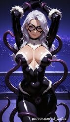 ai_generated big_breasts felicia_hardy looking_at_viewer marvel_comics tentacles waifu waifu_diffusion