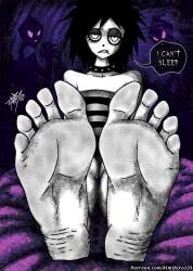 feet feet_up female_only foot_fetish i_can't_sleep kimihiro133sm nia toes