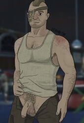 1boy dreaming fallout fallout_4 gay imagining male male_only porter_gage solo solo_focus solo_male tagme th1rstyk1ng