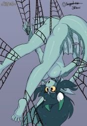 ass female female_only hent_(shado3) mermaid mermaid_tail shado3 shibari succubus succubus_horns