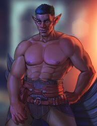 1boy brainrotspice davrin dragon_age dragon_age_the_veilguard gay male male_only solo solo_focus solo_male