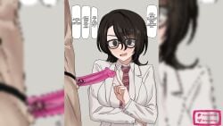 1boy 1girls 2d 2d_(artwork) 2d_artwork arms_crossed assistant assisted_sex balls bed bedroom bedroom_sex big_areolae big_breasts black_eyes black_hair blush bouncing_breasts breasts censor_bar censored censored_genitalia censored_penis climax clothed clothed_female_nude_male comic_dub comic_page comic_panel condom condom_on_penis couple dildo dildo_in_pussy dirty_talk dominant dominant_female domination_loss dubbed_version enari english english_dialogue english_language english_text english_translation english_voice english_voice_acting eroshimero eyebrows eyebrows_visible_through_hair eyes_rolling_back faceless_character faceless_male fansly female female_focus female_orgasm femdom finger_on_penis glasses grabbing grabbing_hand grabbing_hands hair_over_one_eye hand_holding hourglass_figure imminent_cheating imminent_sex large_breasts light-skinned_female light-skinned_male light_skin longer_than_one_minute love male male_on_top male_orgasm manga_style missionary missionary_position missionary_sex movement_lines onomatopoeia open_legs open_mouth orgasm original original_character original_characters partially_clothed patreon patreon_link patreon_username penetrable_sex_toy penetration penis penis_awe penis_extension pink_dildo pleasure_face pov pov_eye_contact pov_male pov_sex pussy researcher romantic sad_face scientist sex sex_toy sexy sexy_body shadow shiny_skin short_hair shorter_than_two_minutes simple_background small_balls small_penis small_penis_humiliation sound sound_edit sound_effect sound_effects strap-on strapon submissive_pose sweat sweatdrop sweating tagme text text_bubble tomboy translated tremble_spikes trembling video voice voice_acted voice_acted_comic voice_edit white_clothing worried worried_expression