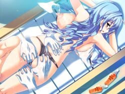 akaza apple_butt areolae ass ass_grab bikini blue_hair breast_grab breasts cameltoe dimples_of_venus disembodied_hand edit female fingering floating_hands fondling fondling_ass fondling_breast full_body grope groping groping_ass groping_breasts hand_in_panties hand_under_clothes henshin_3 large_breasts long_hair lying lying_down magic magic_hands molestation nipple_grab nipple_pinch nipple_pull nipple_stimulation nipple_tweak nipples oil oiled plump plump_ass pussy rape sideboob skindentation sunbathing topless
