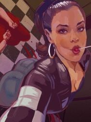 baddie big_ass clothed_female femme_fatale lollipop ndasfw