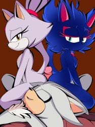 blaze_the_cat j_nsfw silver_the_hedgehog sonic_(series)